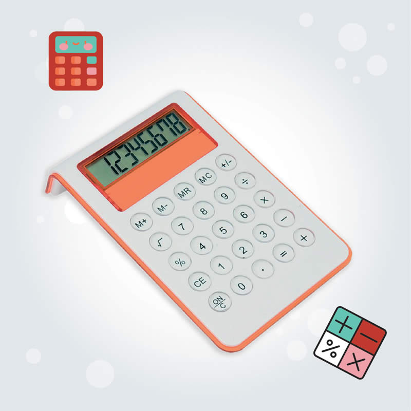 L’alleato ideale per non sbagliare neanche un calcolo? MYD, la nostra calcolatrice disponile in arancione, rosso o blu. Scegli il tuo preferito, segui il tag sull’immagine!