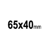 PIN RECTANGLE 65 - spilla rettangolare, 65x40mm | GL050103C