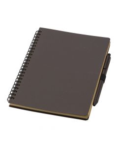 CLIVE - Notebook in fibra di caffè con penna 