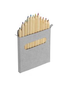 ARUNDEL - Set 12 matite in legno corte colorate