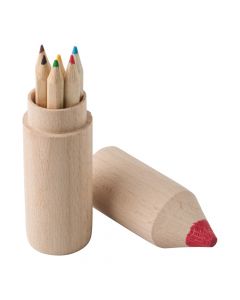 FRANCIS - Set 6 matite colorate in legno 