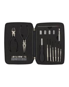 ALISHA - Set attrezzi 26 pezzi, custodia in metallo 