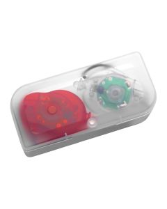 AMIRA - Luce di sicurezza da bicicletta, in ABS 