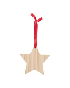 CASPIAN - Decorazioni natalizie in legno a forma di stella 