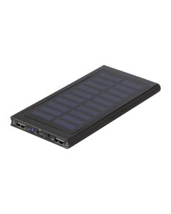 ADRIANA - Powerbank solare in ABS e alluminio, capacità 8.000 mAh 