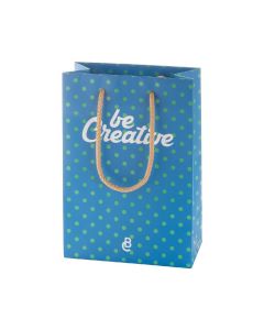 CREASHOP S - borsa shopper in carta con manico in polipropilene