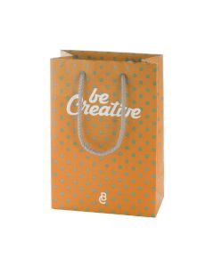 CREASHOP M - borsa shopper in carta con manico in polipropilene