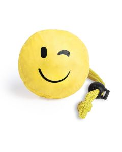 SUKREM - borsa shopper pieghevole a forma di emoticon