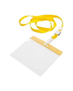 MAES - lanyard portabadge con moschettone e porta pass