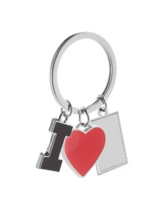 I LOVE - portachiavi love in metallo