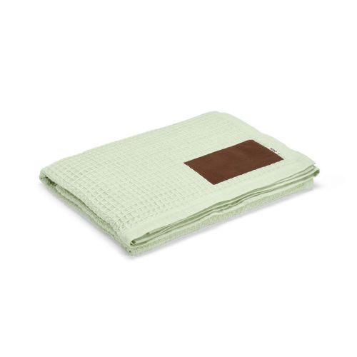 PRAGA - Coperta in cotone riciclato 200gsm. Patch personalizzabile