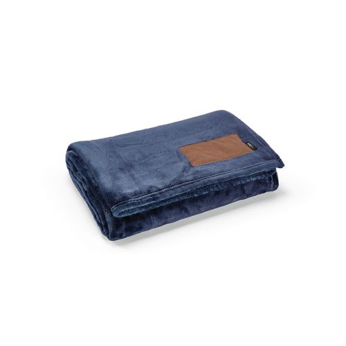 VAN EYCK - Coperta in rPET 240gsm. Patch personalizzabile