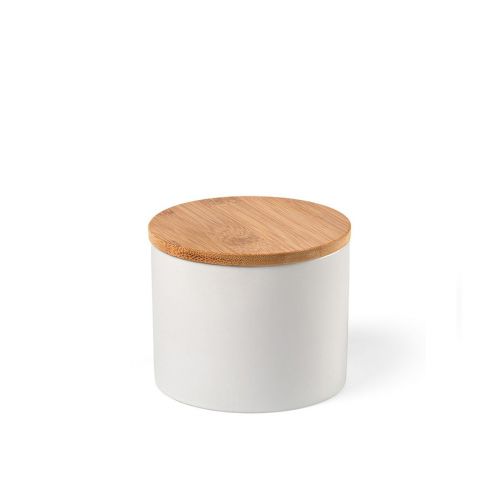 MUNCH 500 - Contenitore Ceramica 525ml. Coperchio in bambù
