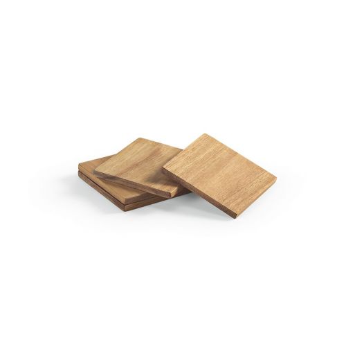 VELAZQUEZ - Sottobicchieri Legno di Acacia. Set da 4