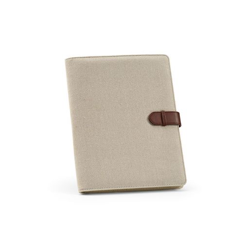 ELIOT A4 - Cartella A4 Eliot in rCotton. 64 fogli FSC e chiusura rPU