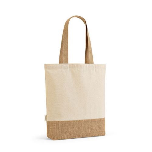 PUNCAK - Shopper in cotone riciclato 180 gsm e juta 275 gsm