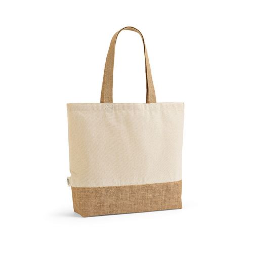 MAUNA - Shopper Kea in cotone riciclato 220 gsm e juta 275 gsm