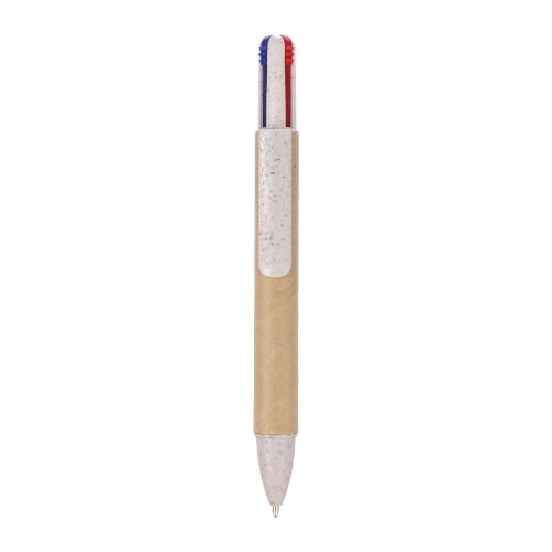 DEBORAH - Penna a sfera in cartone riciclato a 4 colori 
