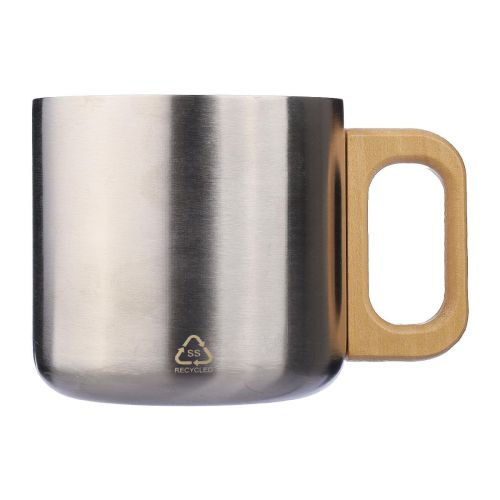 DWIGHT - Tazza a doppia parete in acciaio inox riciclato 400 ml 