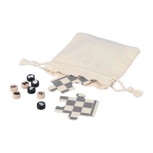 HANK - Set Gioco scacchi e dama in legno in legno 
