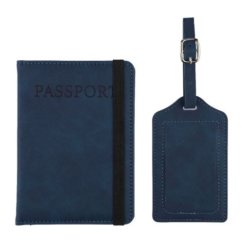 ZANI - Porta passaporto ed etichetta bagagli in PU riciclato 