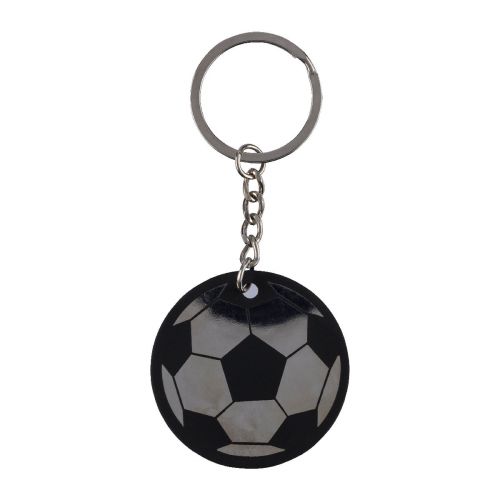 CIRO - Portachiavi a forma pallone da calcio in acciaio inox riciclato 
