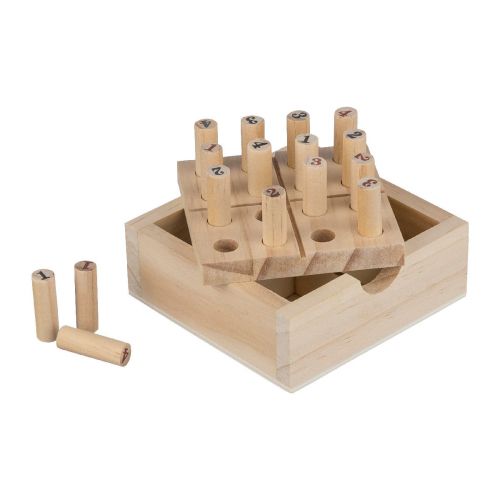 KENZA - Mini set Sudoku in legno di pino 