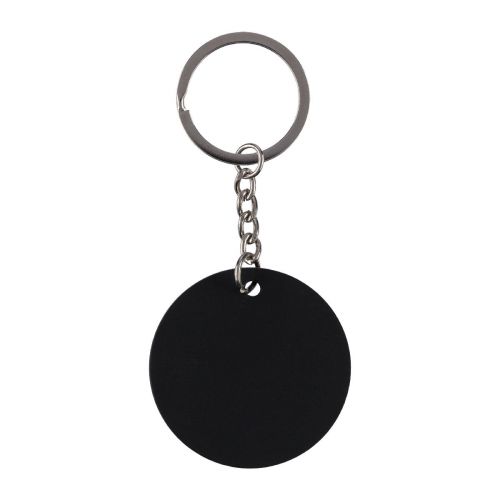 RISA - Portachiavi a forma rotonda in acciaio inox riciclato 
