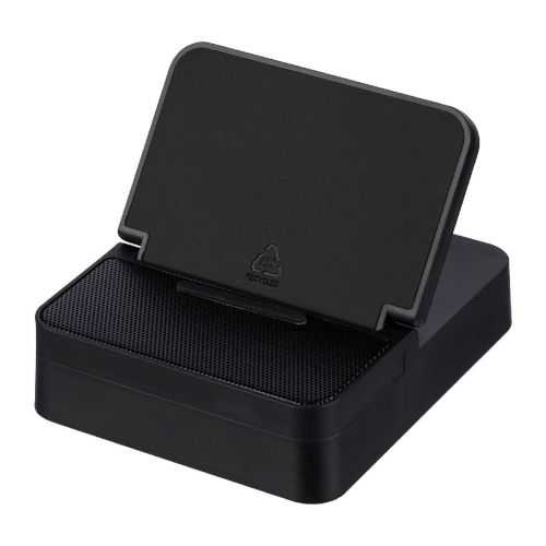 ELIAS - Caricabatterie wireless ABS riciclato 3-in-1 