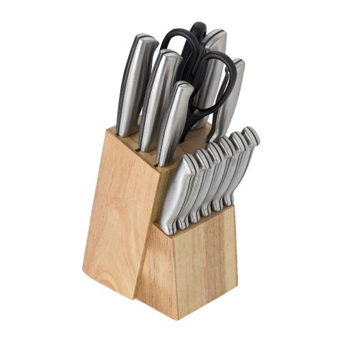 LUCILLE - Set da cucina 14 elementi in acciaio inox 