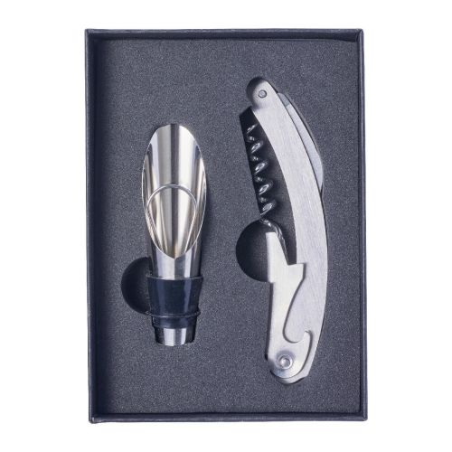 DALE - Set da vino 2 accessori, in acciaio inox 