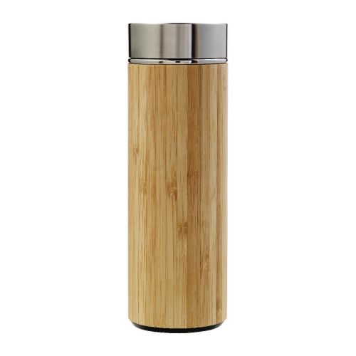 YARA - Thermos in e bamboo a doppia parete, capacità 420 ml 