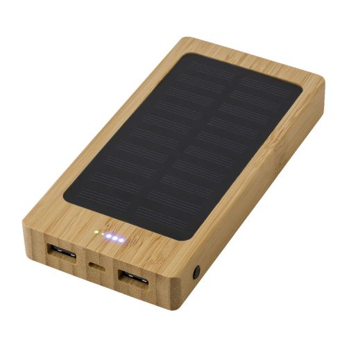 JOAN - Power Bank solare in bambù 