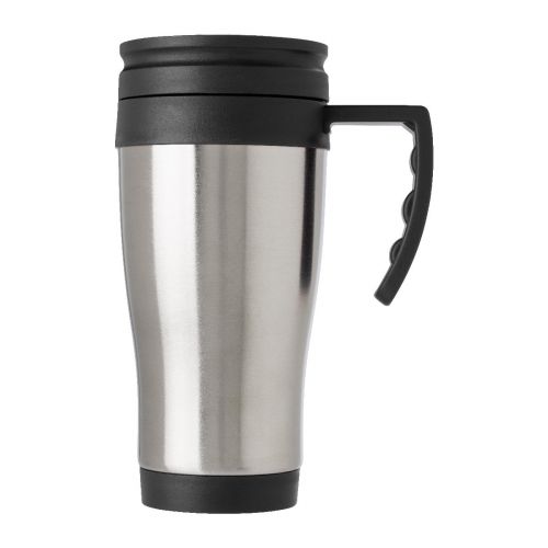 DEV - Tazza da viaggio in acciaio inox, capacità 420 ml 