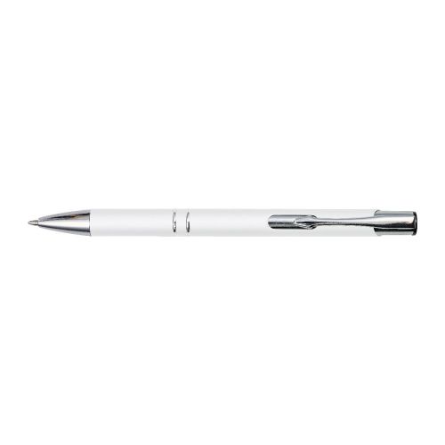 YVETTE - Penna a sfera in alluminio con strato gommoso 