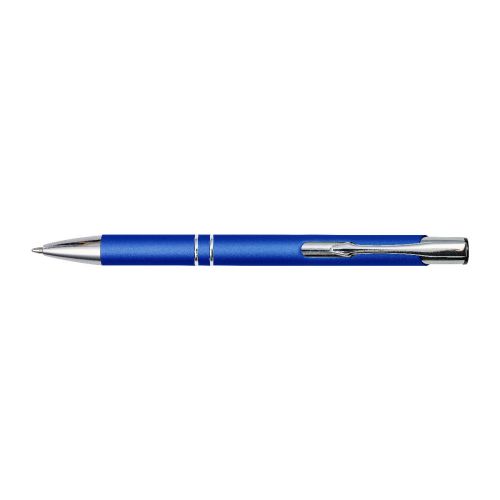 YVETTE - Penna a sfera in alluminio con strato gommoso 