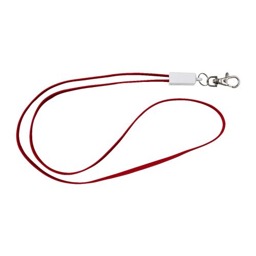 MARGUERITE - Lanyard TPE per la ricarica, in PVC 