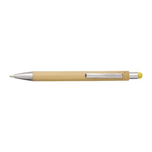 CLAIRE - Penna a sfera in bamboo capacitiva, refill blu 