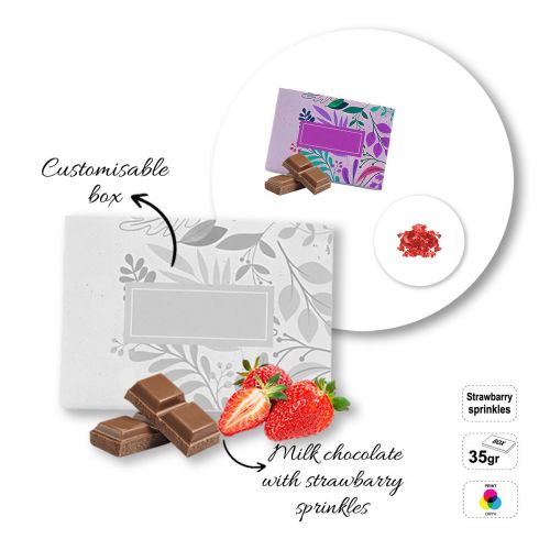 MINI MODERN BAND - barretta di cioccolato al latte con topping
