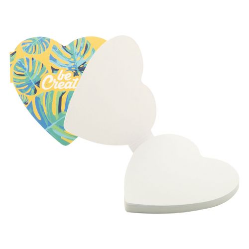 CREASTICK HEART - Blocco appunti personalizzabile con fogli adesivi