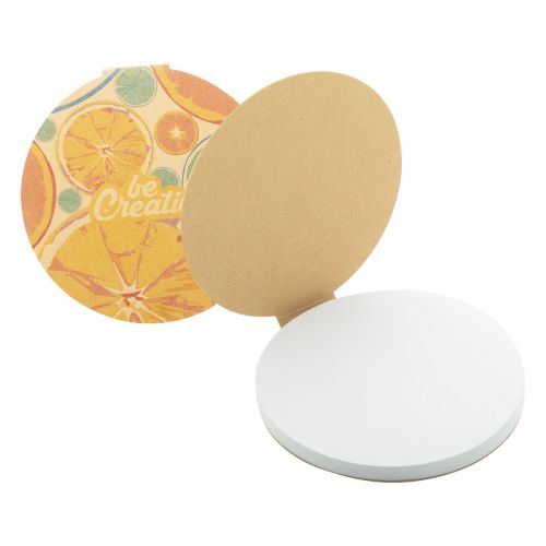 CREASTICK CIRCLE ECO - Blocco appunti personalizzabile con fogli adesivi