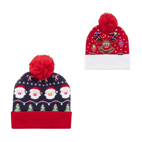 NORRSKEN - Cappello invernale a led di natale, babbo natale