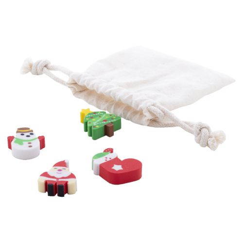 SOMMAROY - Set gomme da cancellare a tema natalizio