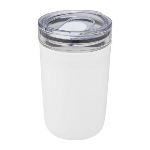 BELLO - Bicchiere da 420 ml in vetro con parete esterna in plastica riciclata