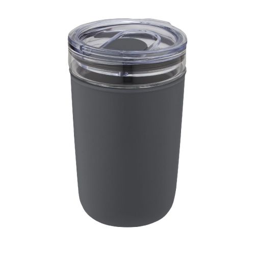 BELLO - Bicchiere da 420 ml in vetro con parete esterna in plastica riciclata