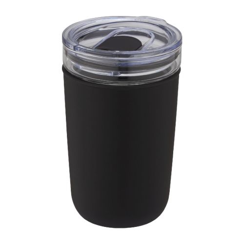 BELLO - Bicchiere da 420 ml in vetro con parete esterna in plastica riciclata