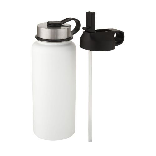SUPRA - Borraccia sportiva da 1l con isolamento sottovuoto in rame con 2 coperchi