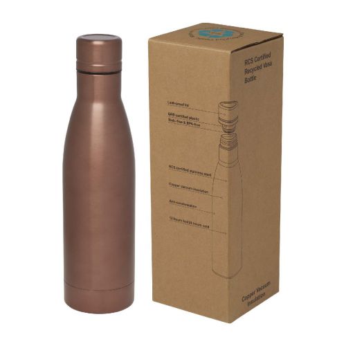 VASA - Borraccia termica con isolamento sottovuoto in rame e acciaio inossidabile riciclato certificato RCS da 500 ml 