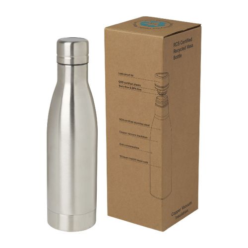 VASA - Borraccia termica con isolamento sottovuoto in rame e acciaio inossidabile riciclato certificato RCS da 500 ml 