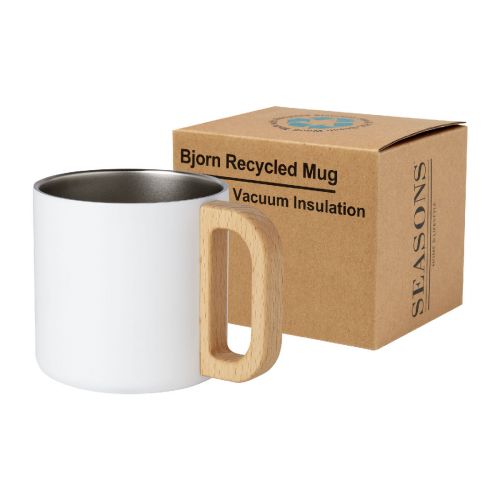 BJORN - Tazza in acciaio inossidabile riciclato certificato RCS da 360 ml con isolamento sottovuoto in rame 